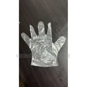 100 PCS Disposable Plastic Hand Gloves