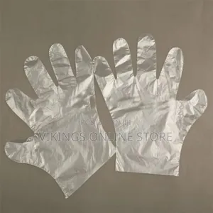 100 PCS Disposable Plastic Hand Gloves