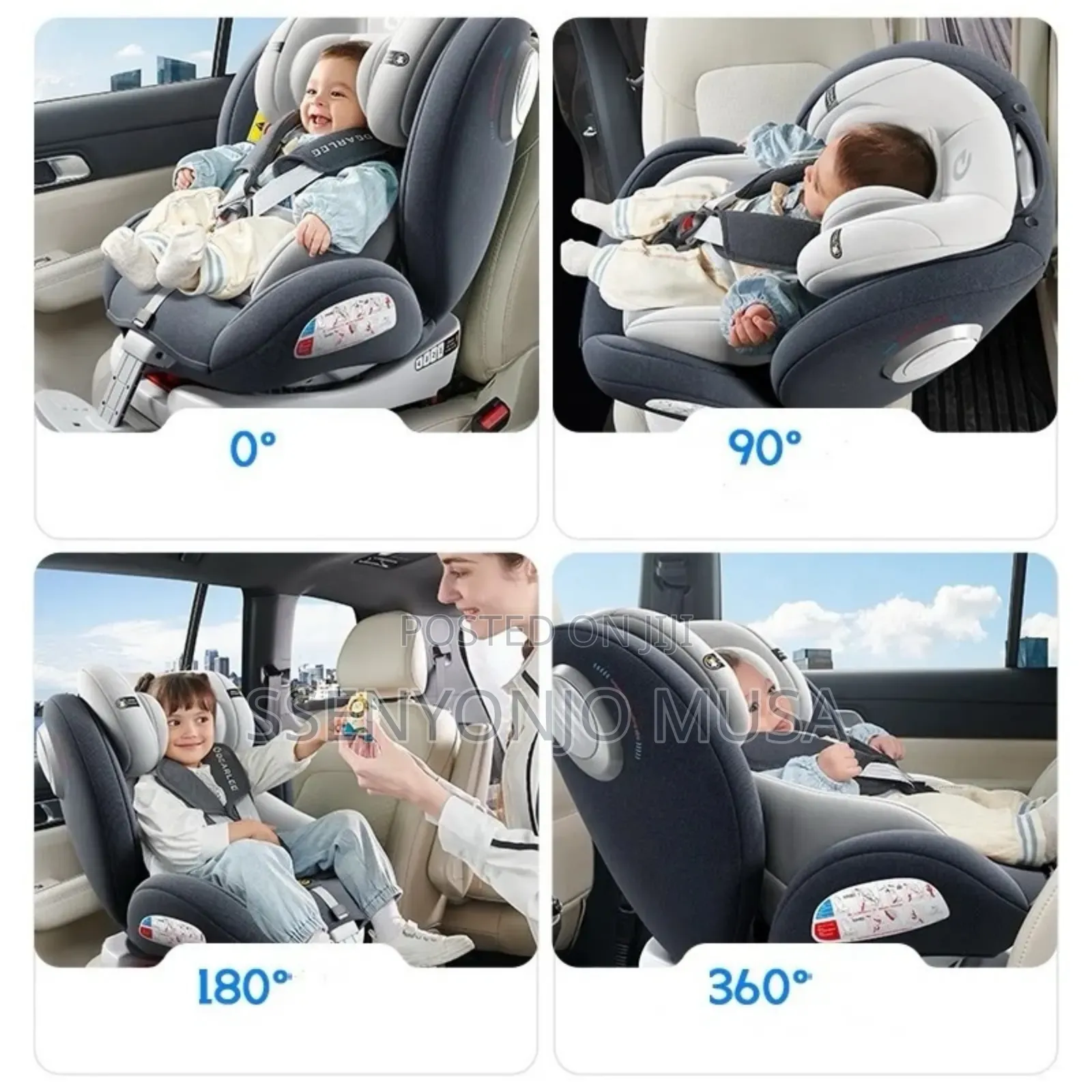 360 Rotation Babycar Seat/Highquality Safetyseat |Up to 4yrs