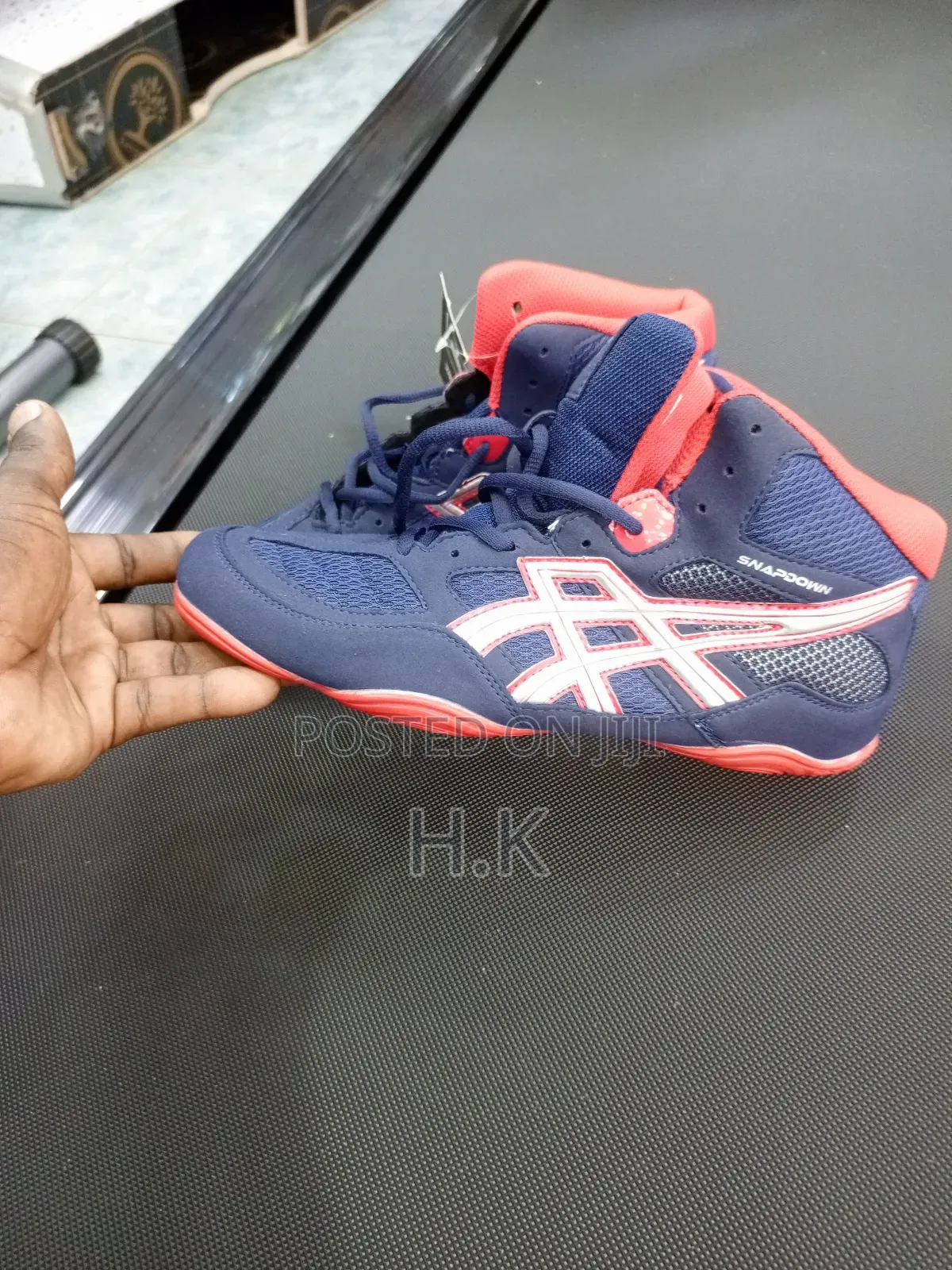 ASICS Men's Snapdown Boxing and Wrestling Shoes.