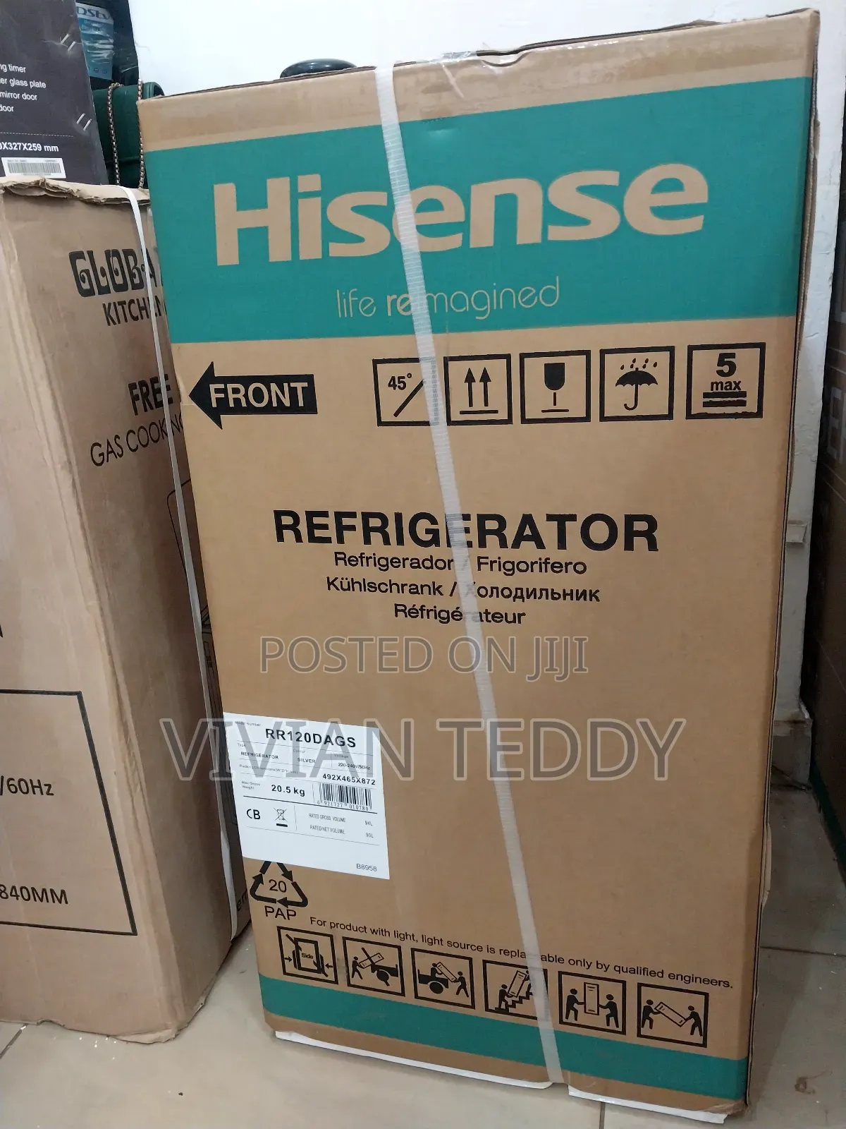 Hisense Single Door 120 Litres