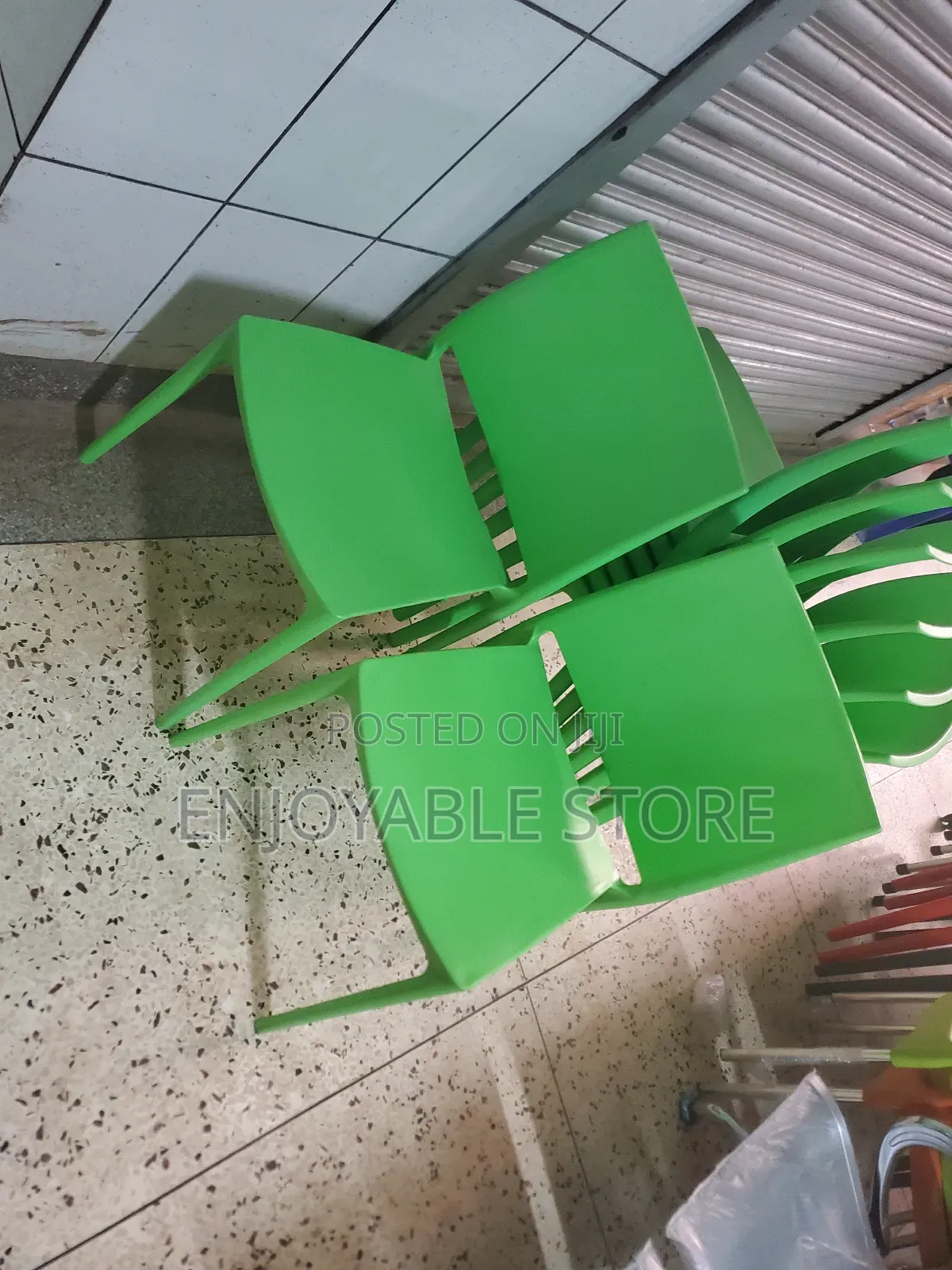 Modern Plastic Chairs Plastic Chairs(Lemon Green)