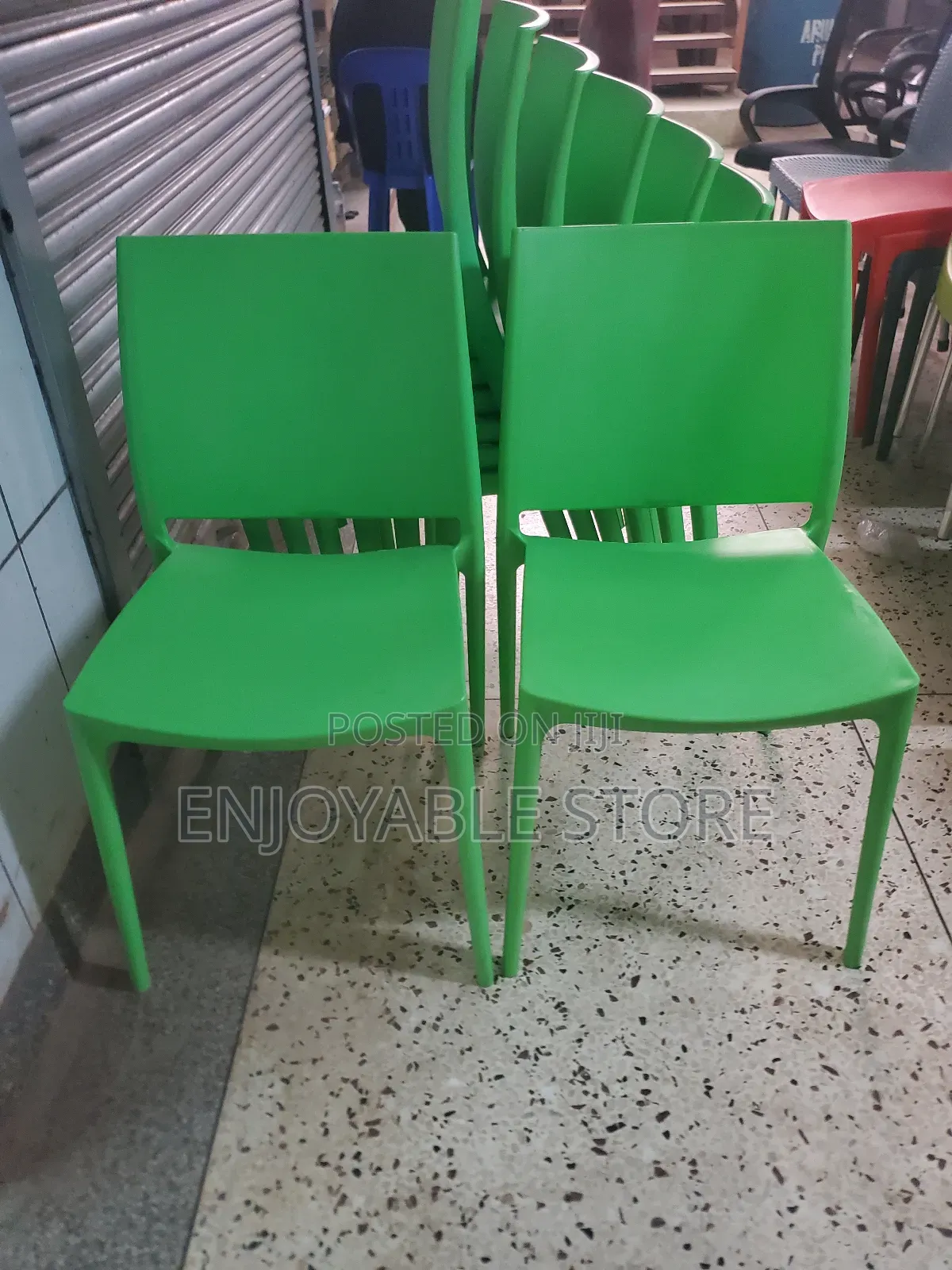 Modern Plastic Chairs Plastic Chairs(Lemon Green)
