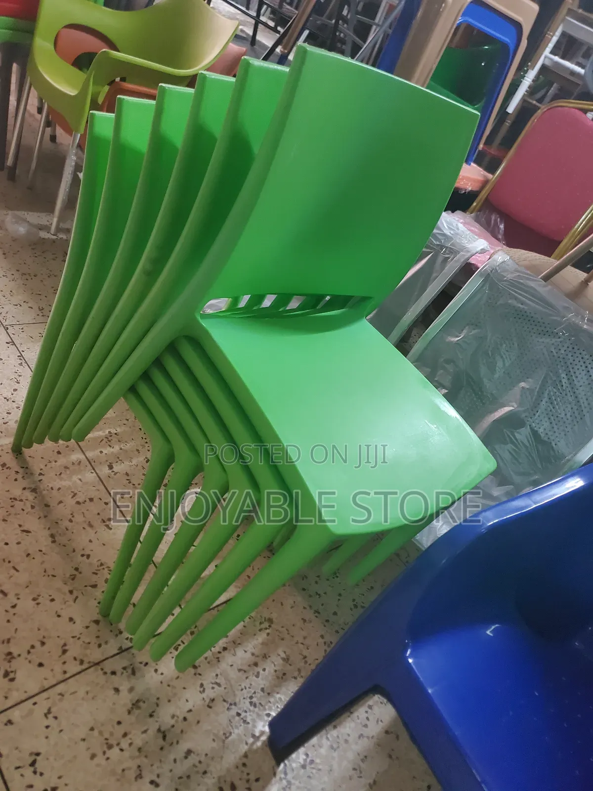 Modern Plastic Chairs Plastic Chairs(Lemon Green)