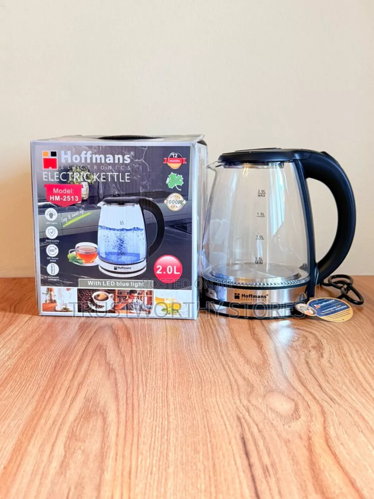 Hoffmans Electric Glass Kettle