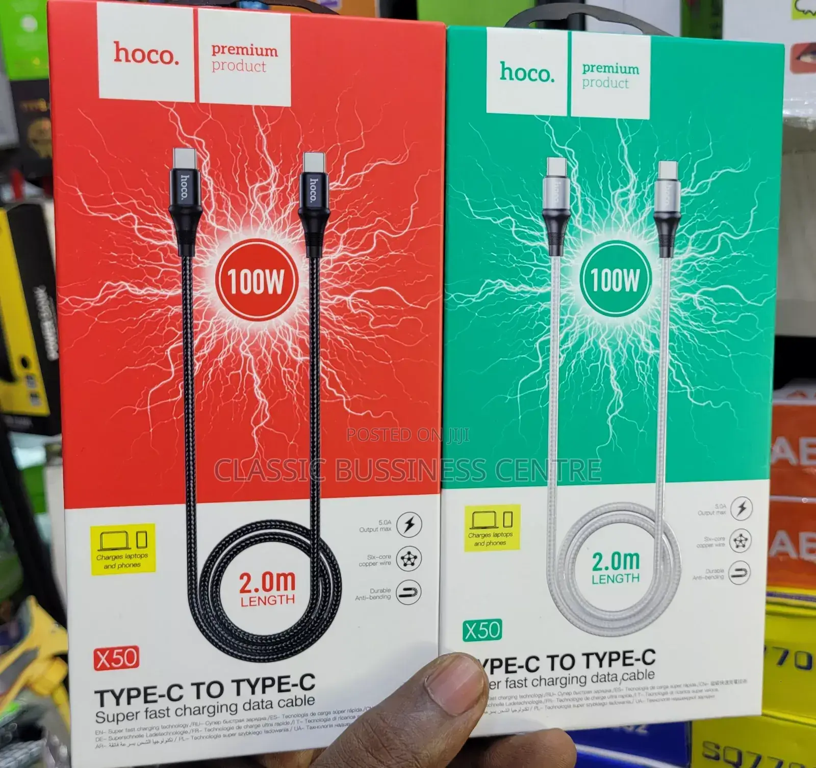Hoco 2M Type C to Type C Data Cable