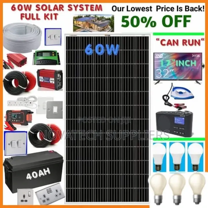 60W Solar Power System Full Kit / Trekk Solar