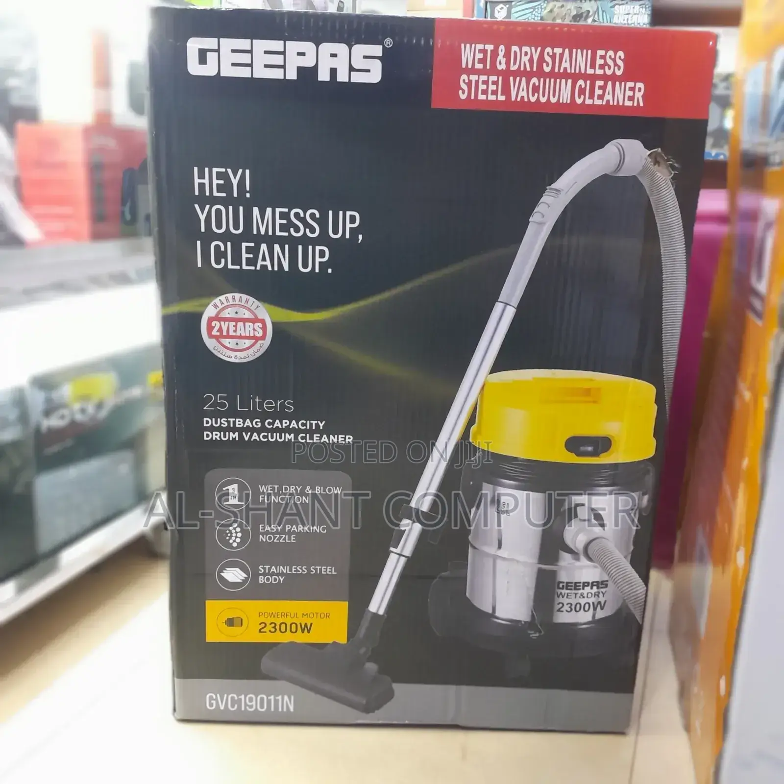 Vacuum Cleaner/Geepas Stainless Steel Vacuum Cleaner