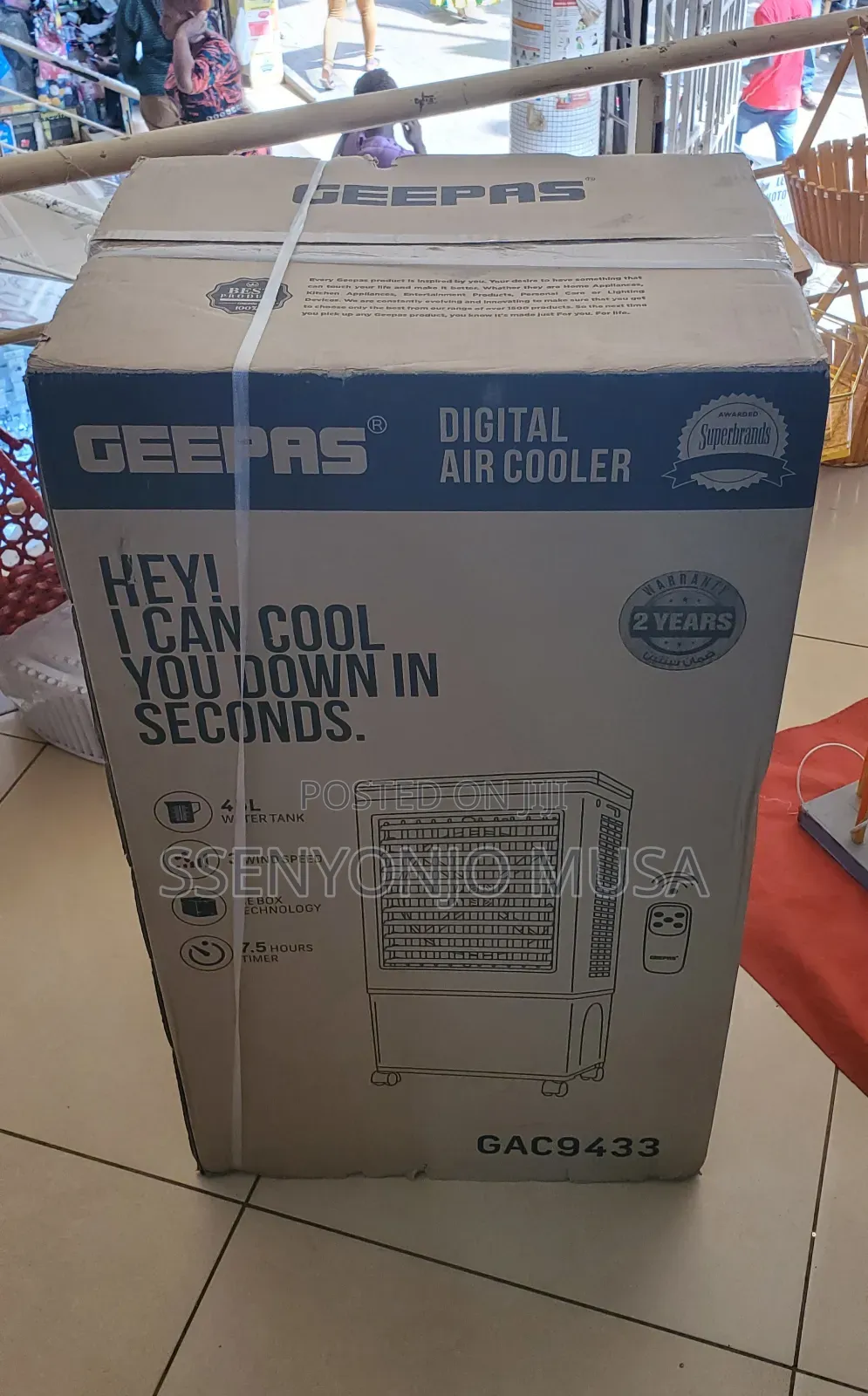 Geepas Digital Air Cooler Gac9433n | Stay Cool Comfortable