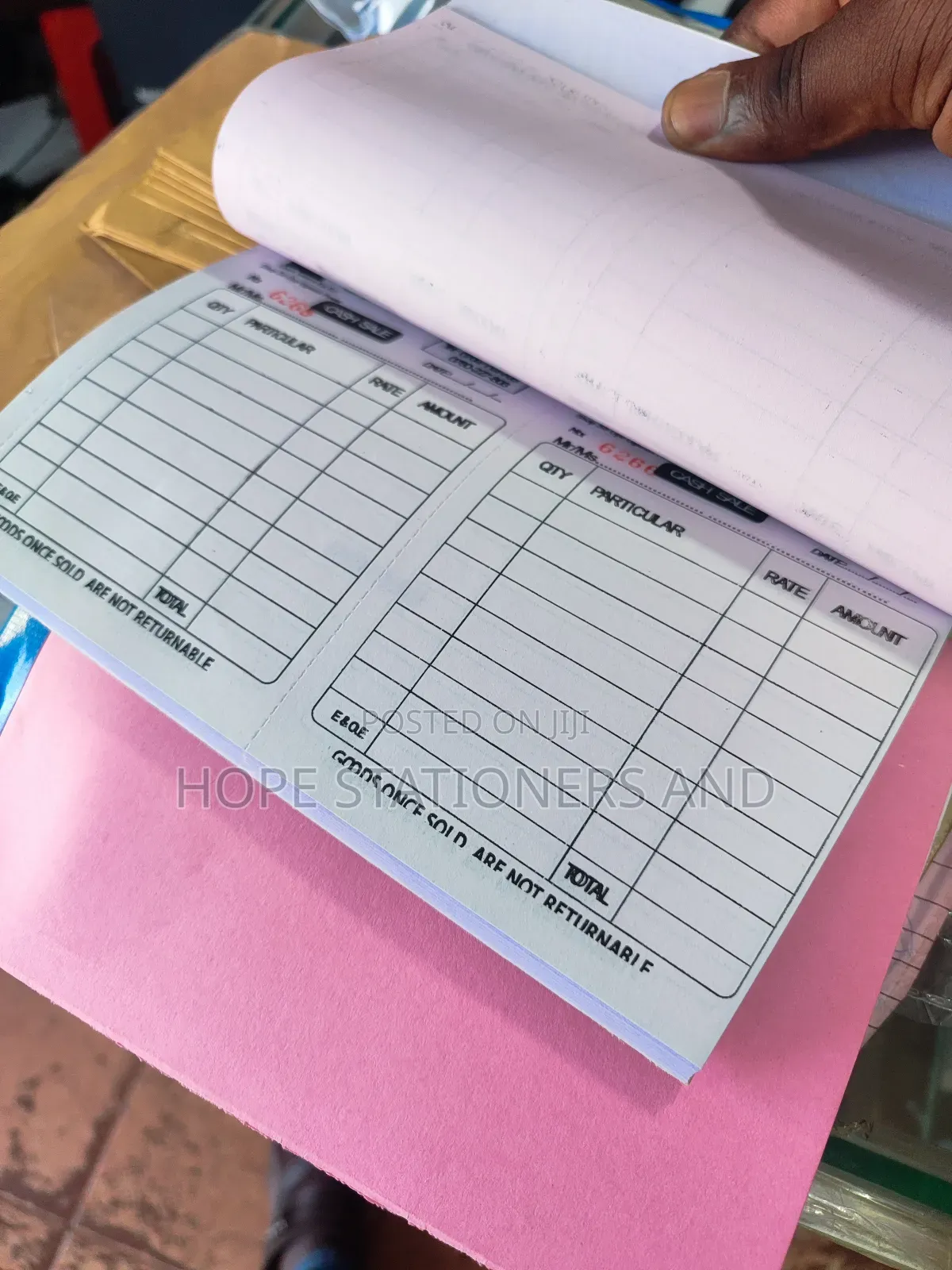 Receipt Book , Invoice ,Cash Sale