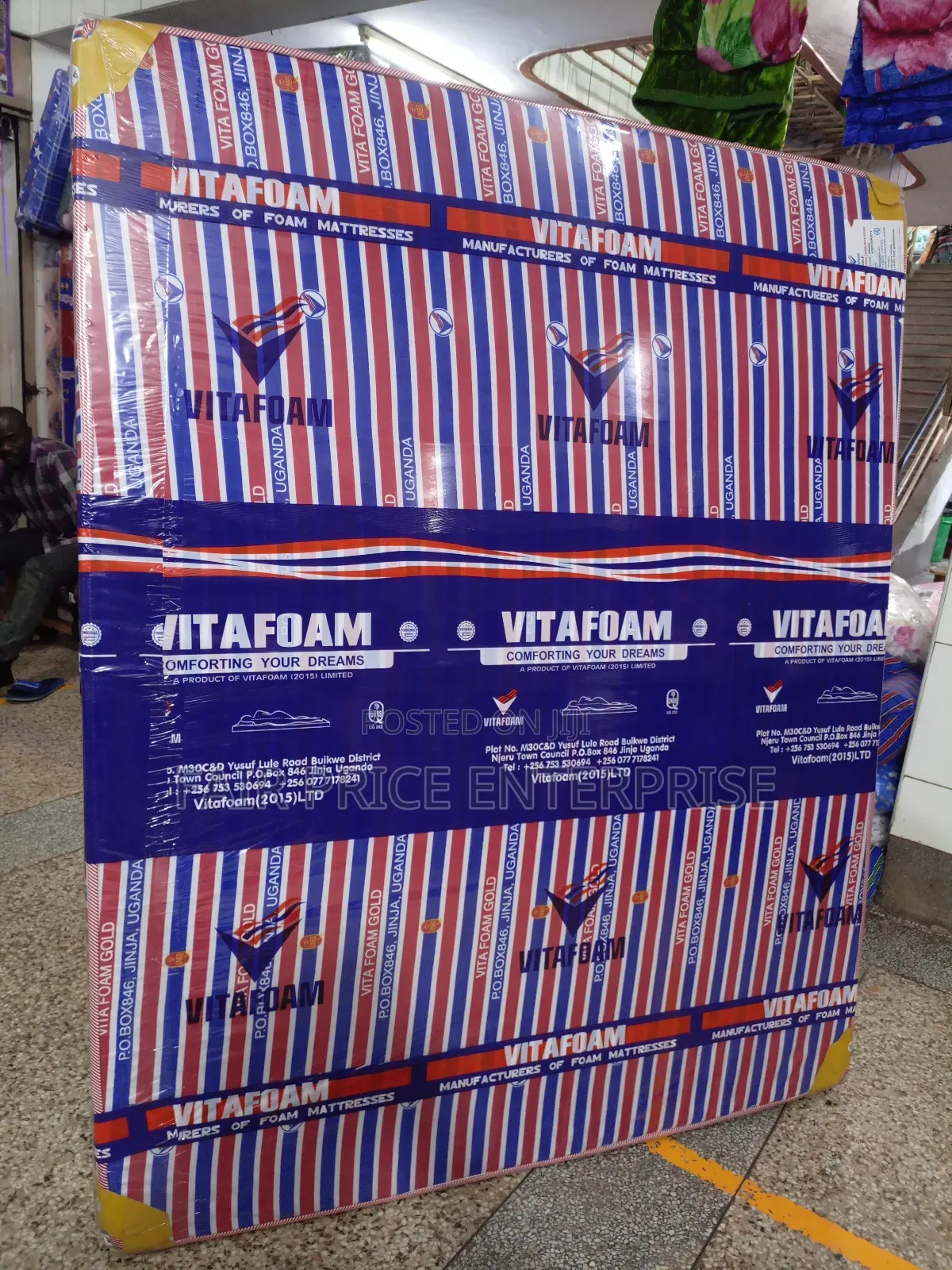 Vitafoam Mattress Gold 5x6 By6 Inches Sealed Cover
