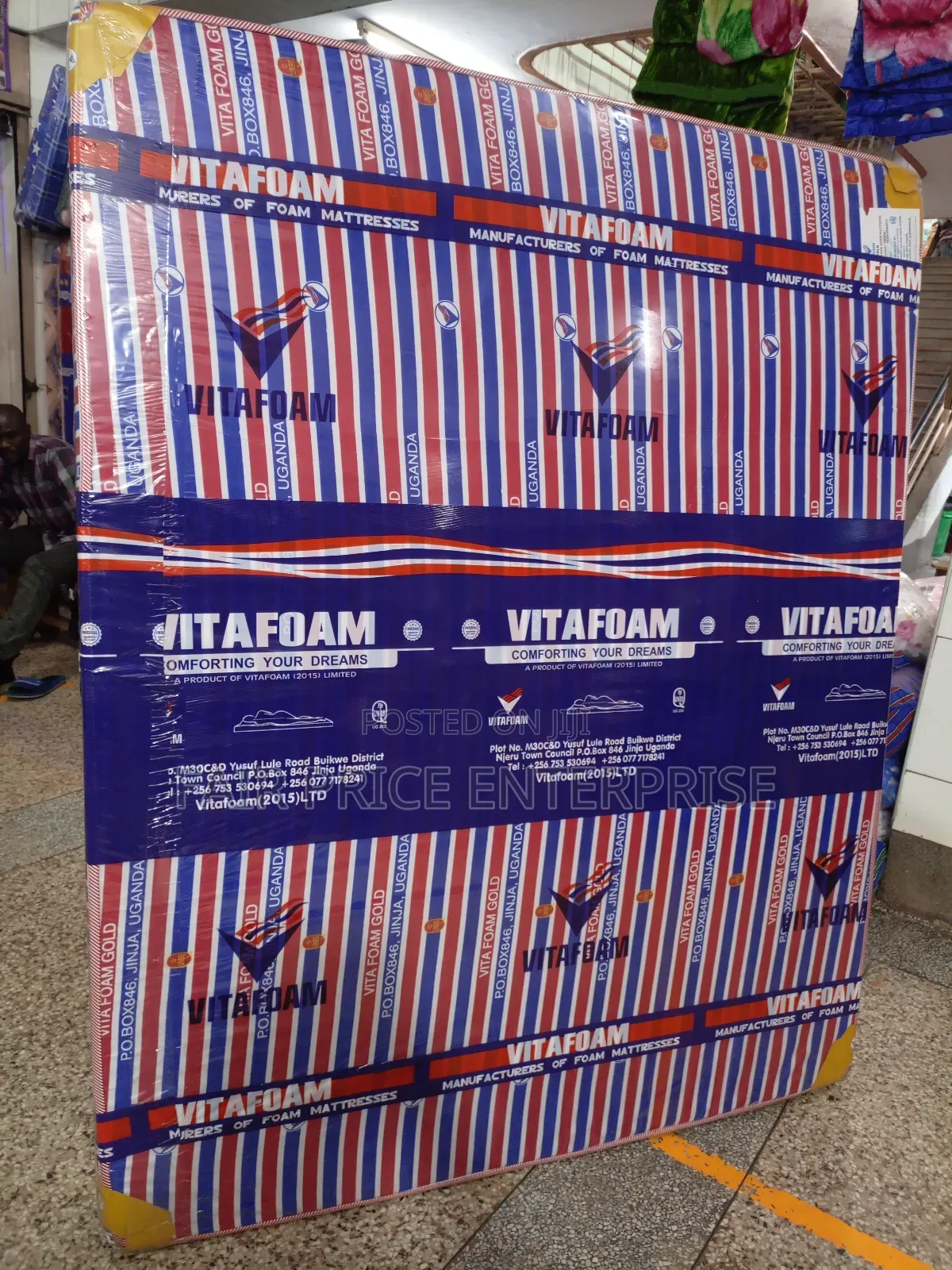 Vitafoam Mattresses Gold 6x6 By6 Inches Sealed Cover