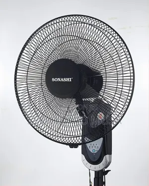 Sonashi 16 Inch Wall Fan With Remote Control/Black/Sf-8007wr