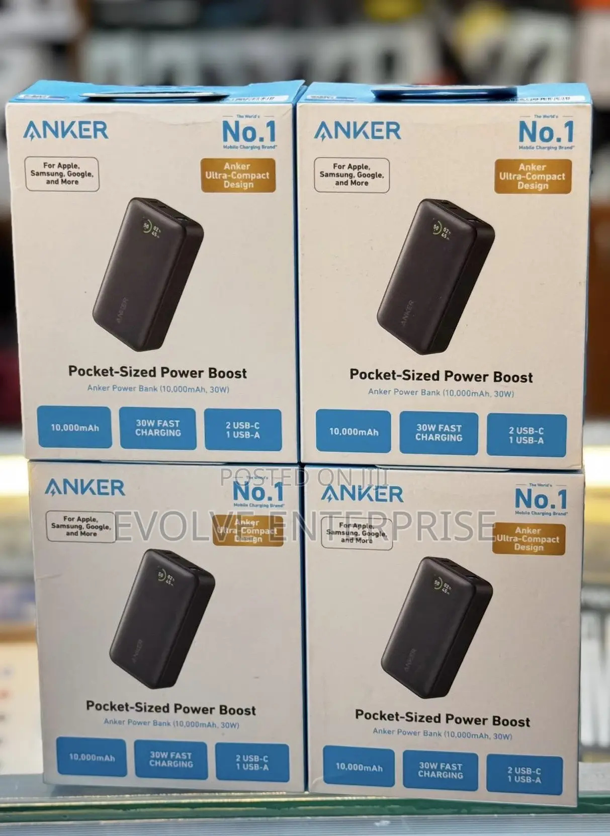 Anker Pocket Sized Power Boost 10,000mah (30W) Power Bank