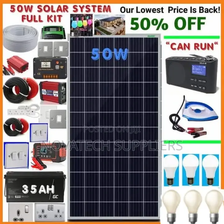 50W Solar System Full Kit / Baku Solar