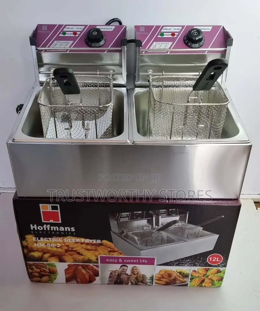 Hoffmann 12L Double Deep Fryer