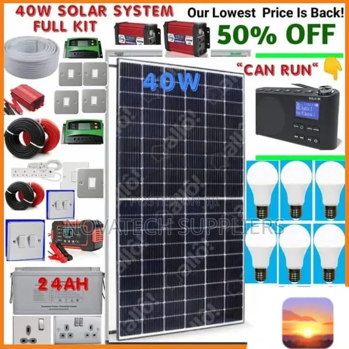 40W Solar Power Full Package / Mak Solar