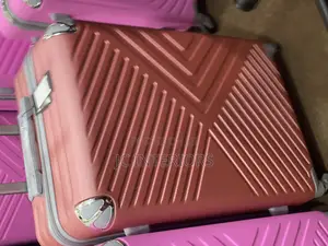 Patterned Plastic Suit Cases