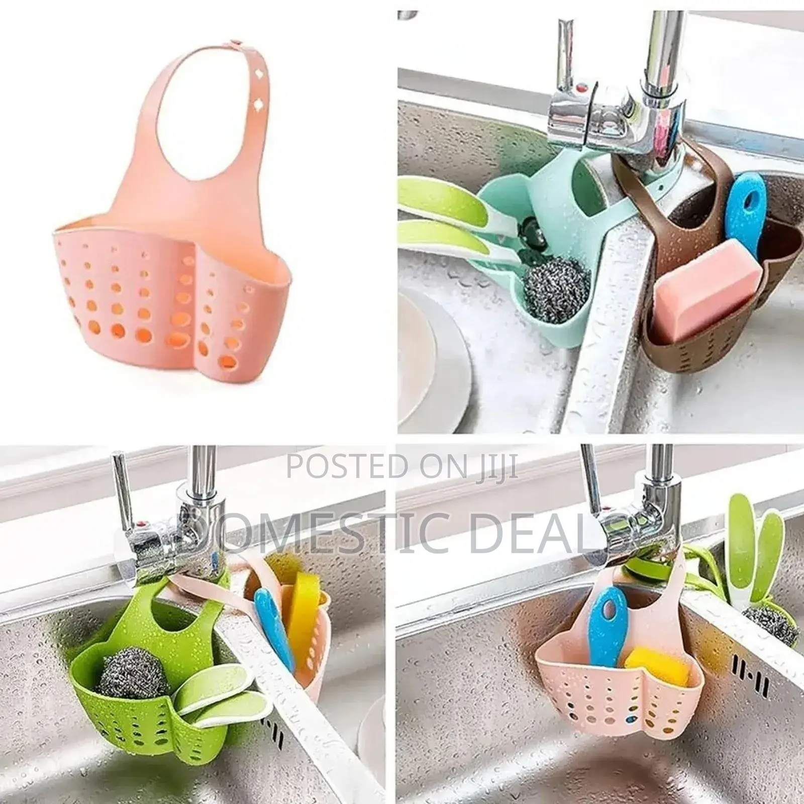 Kitchen Sink Hanging Soap, Sponge Drainer Basket