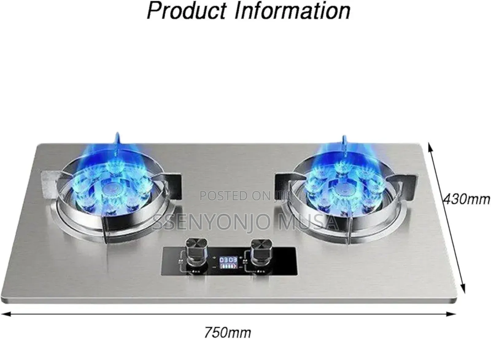 Propane Stove | 2 Burner Portable Gas Cooktop | 17742.4btu-