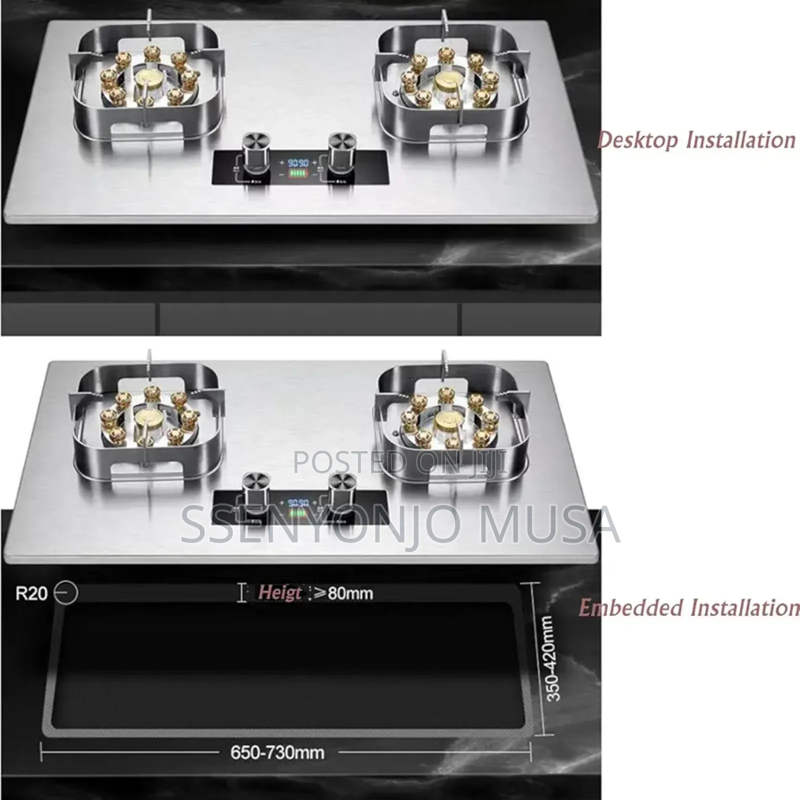 Propane Stove | 2 Burner Portable Gas Cooktop | 17742.4btu-