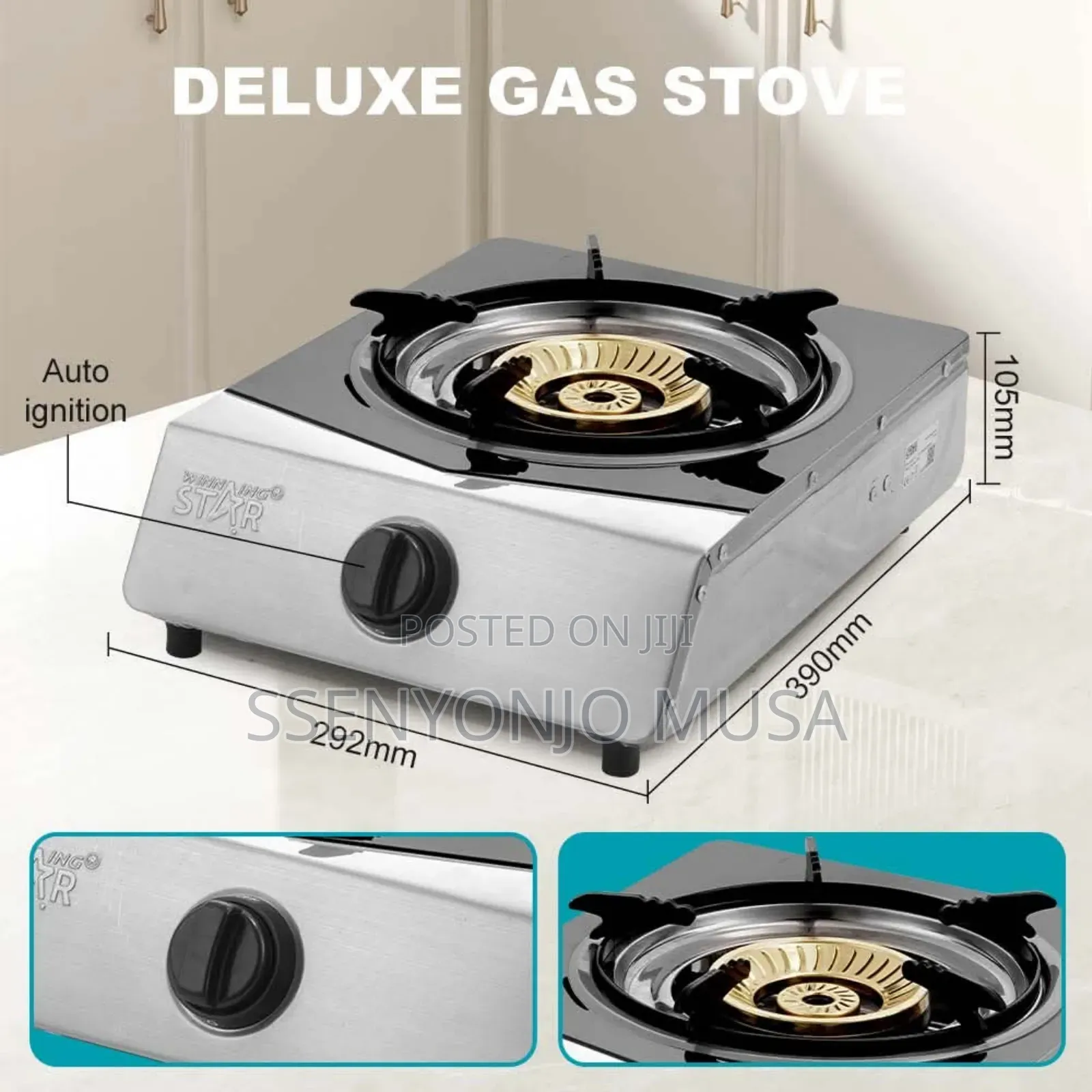 Winningstar Deluxe Gas Stove St-9656 | Single Gas Burner