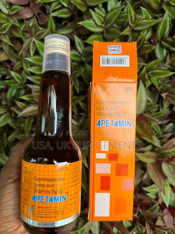 Original Apetamine Syrup(Weight Gain Syrup)200ml Glass Bottle