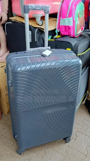Big Size Grey Rubber Suitcase