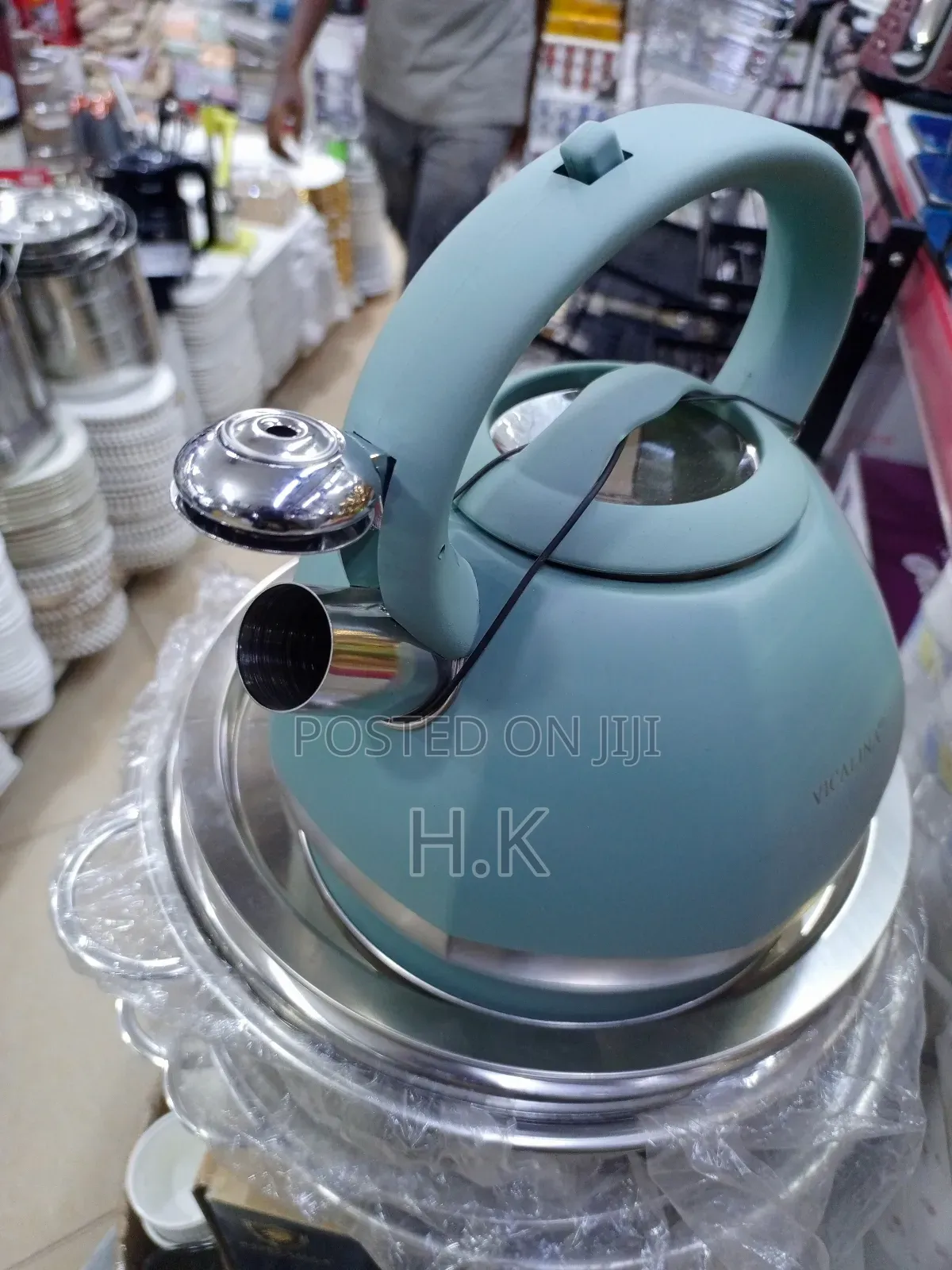 VICALINA 3.5 Liter Stainless Steel Whistling Kettle.