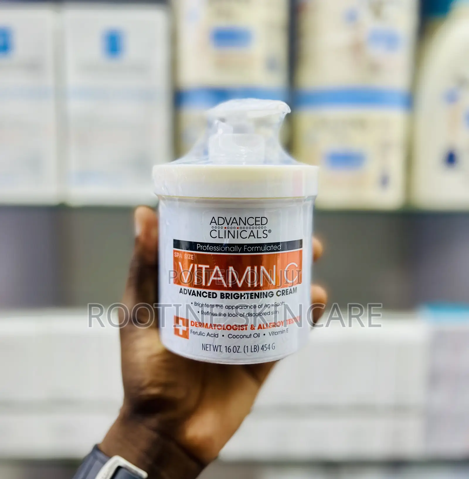 Advanced Clinicals Vitamin C Face Body Brightening Cream