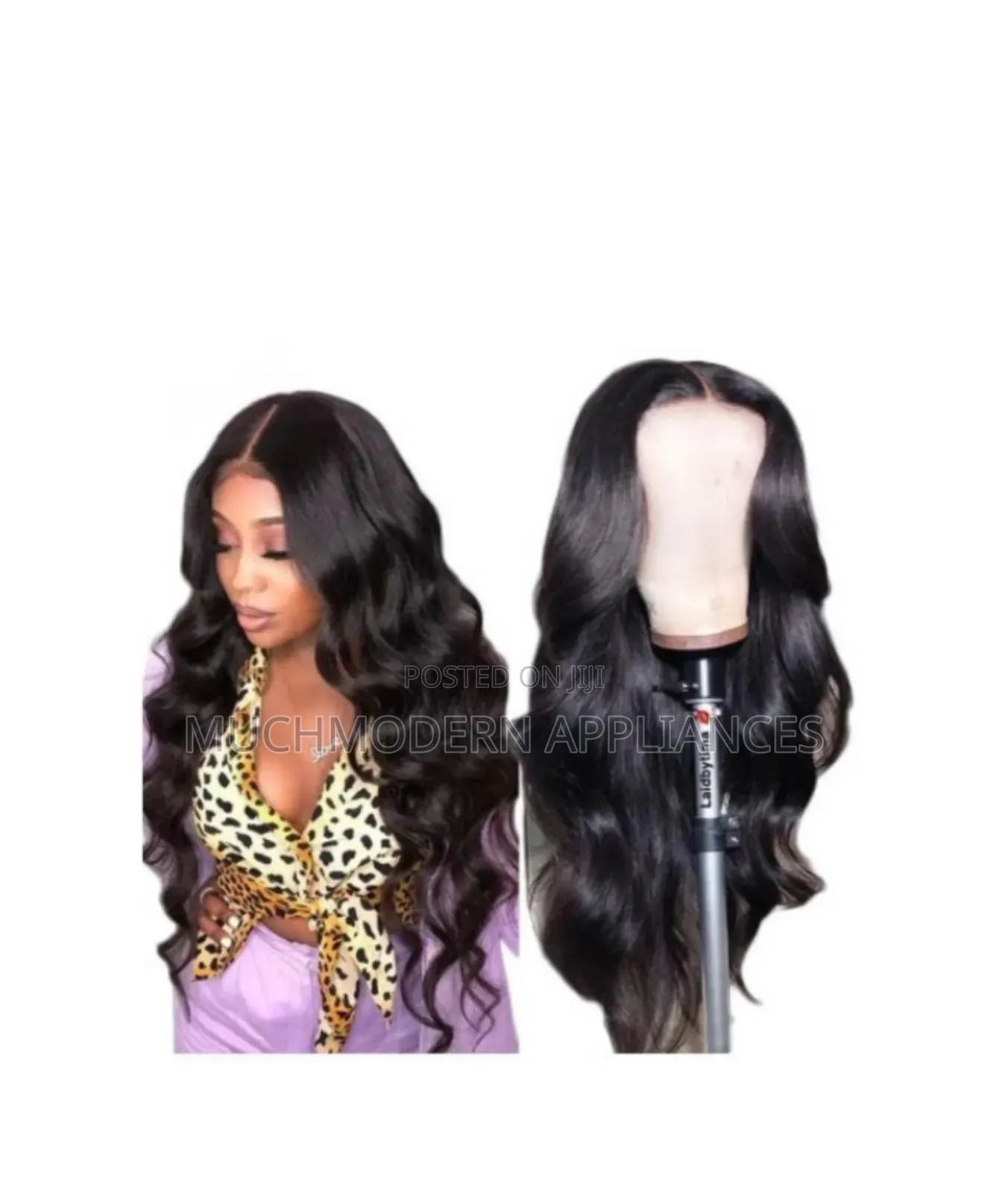 Curly Wig Wavy Fluffy Long Curly Fake-Black