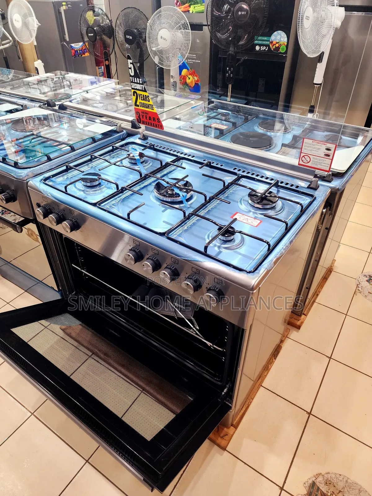 Blueflame Gas Burner Silver 90cm by 60cm