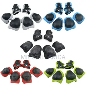 6pcs Adjustable Scooter Skating, Cycling, Riding Knee Pads