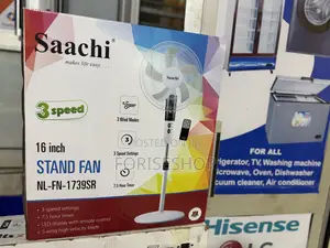 Saachi Stand Fan With Remote 16inch