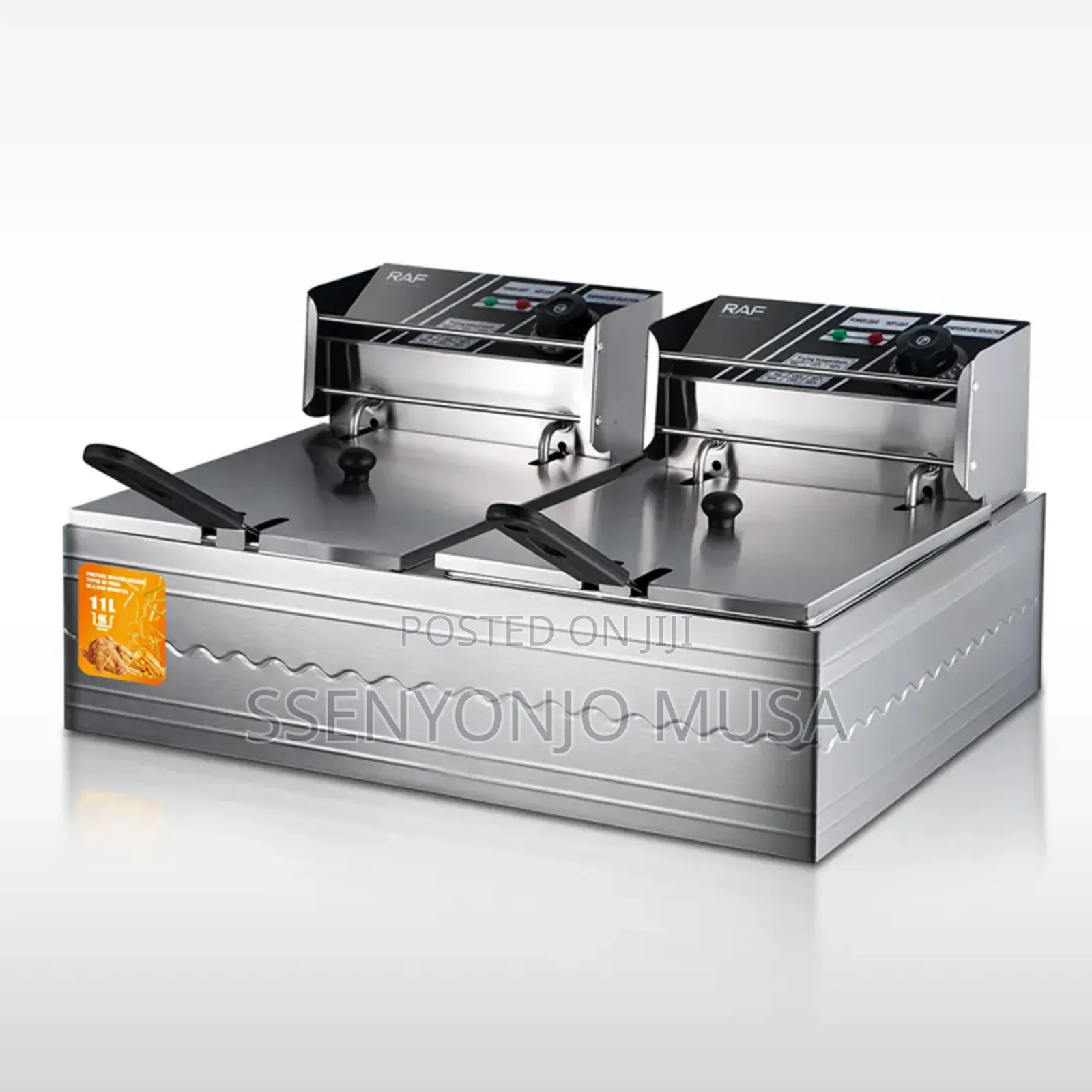 Raf 11l Electric Double Deep Fryer | 5.5l+5.5l | 5000watts