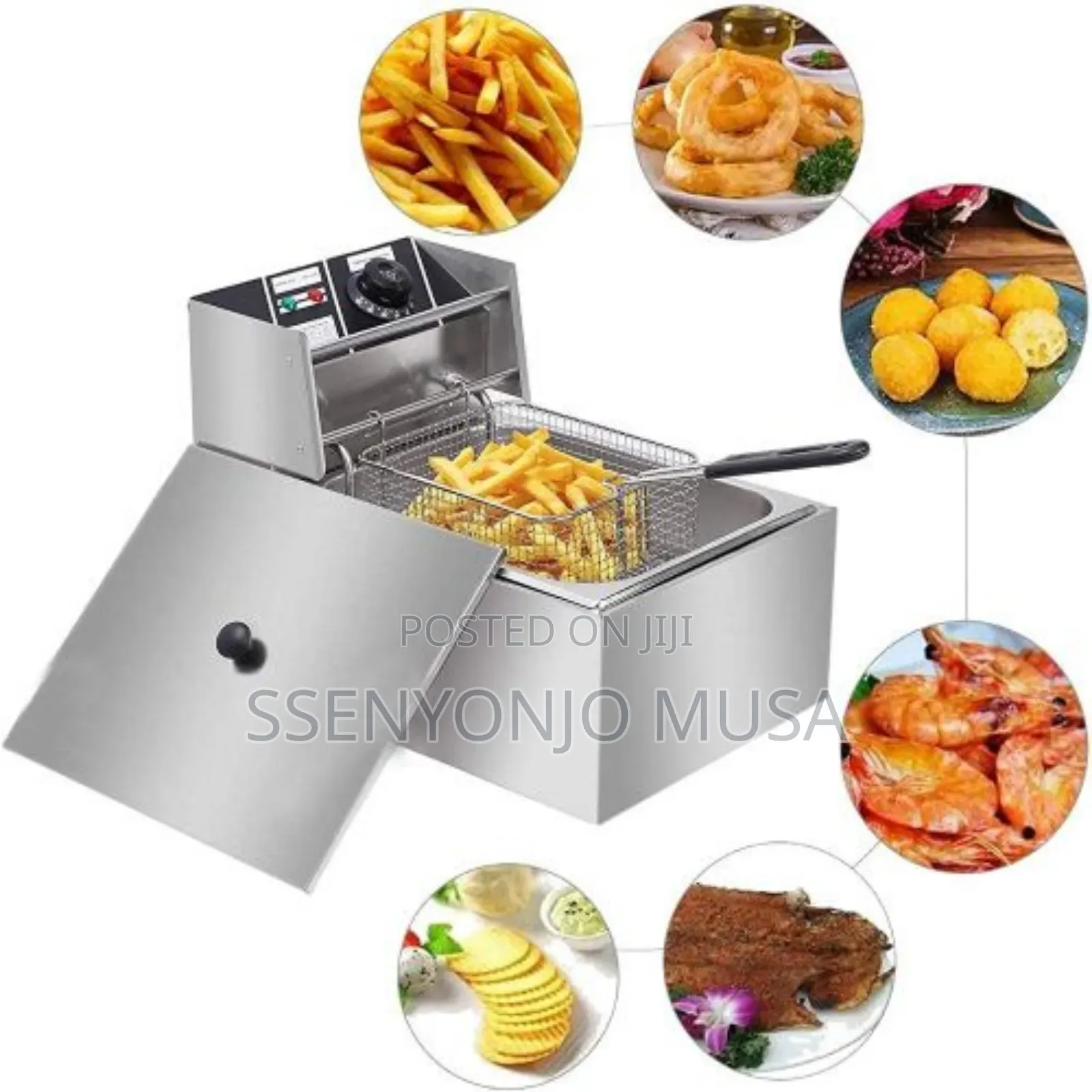 Adh 6l Single Electric Deep Fryer | Stainless Steel