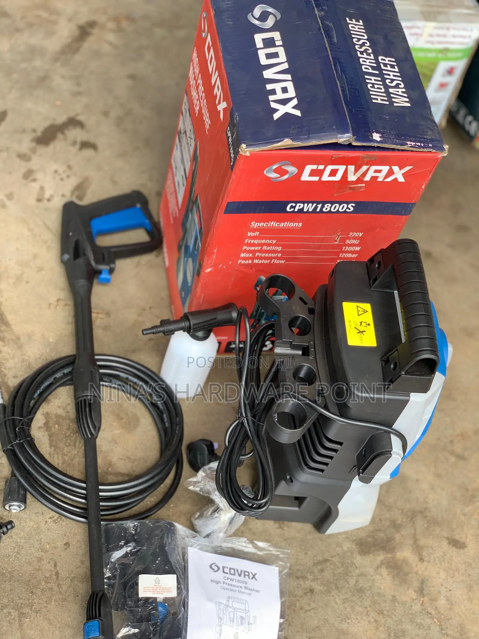 Pressure Washer Covax 120bars