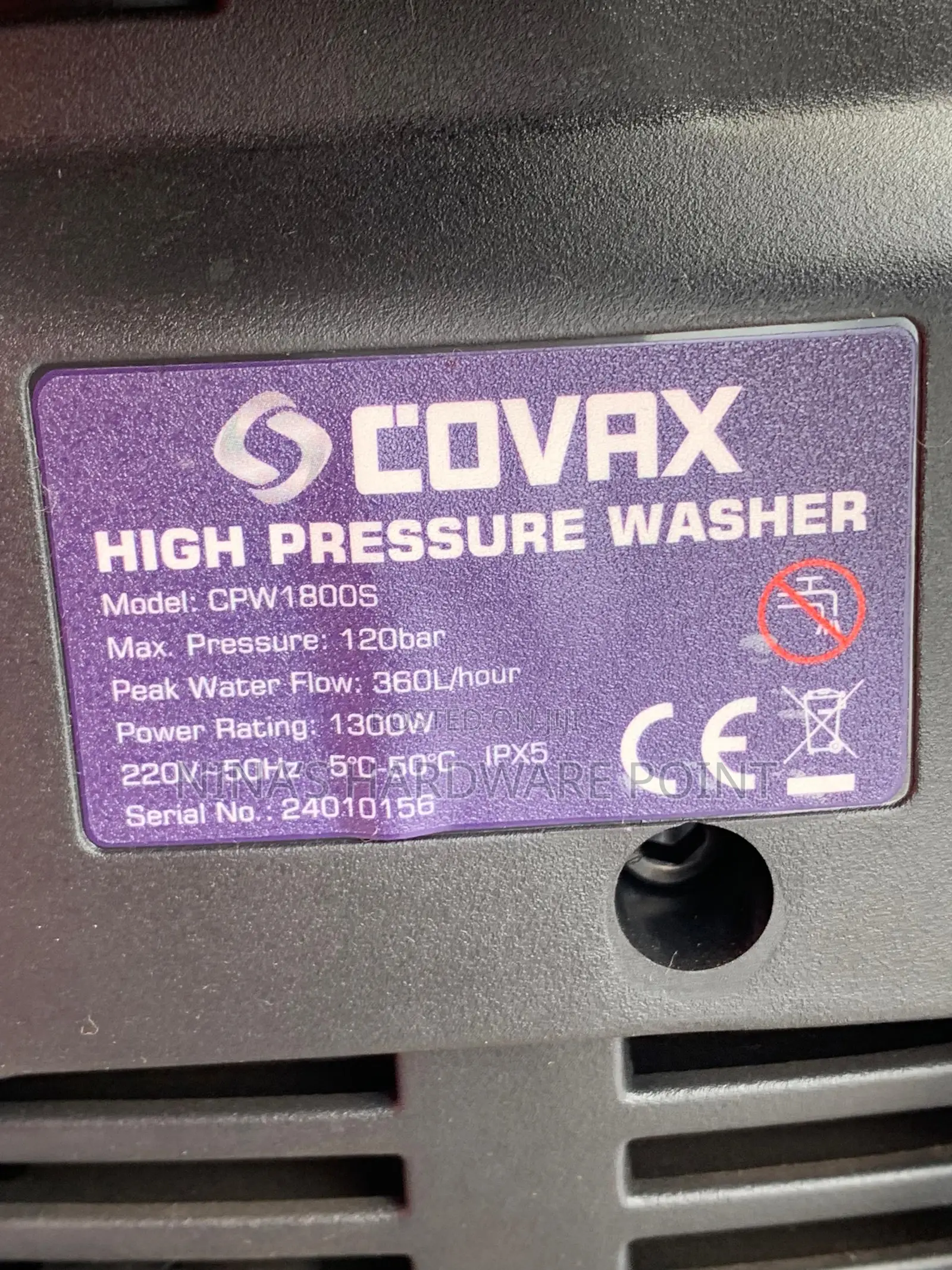 Pressure Washer Covax 120bars