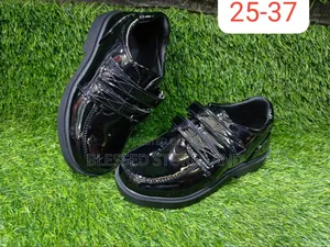 Boys Black School Shoes