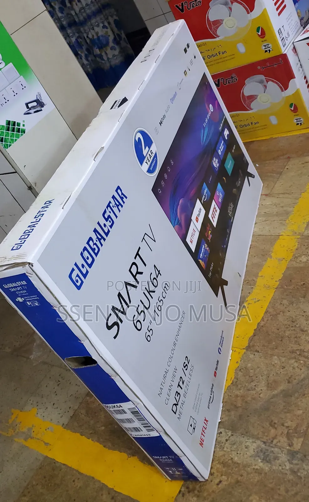 Global Star 65-Inch Uhd Android Smart Tv With Built-in Wi-Fi