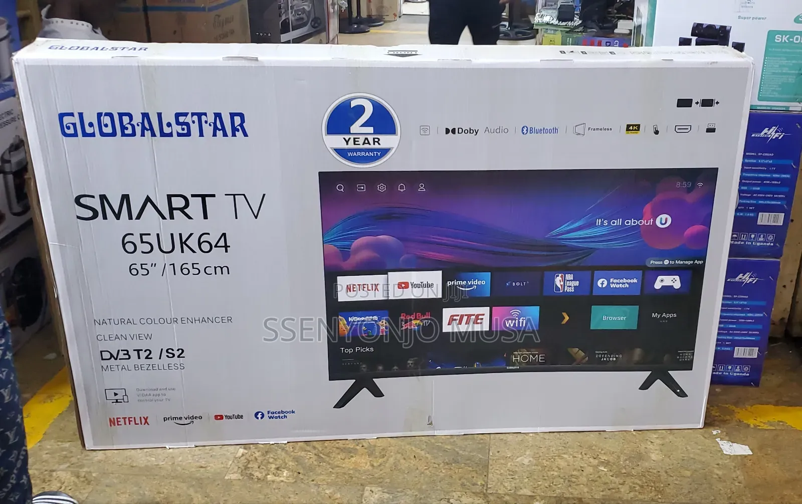 Global Star 65-Inch Uhd Android Smart Tv With Built-in Wi-Fi