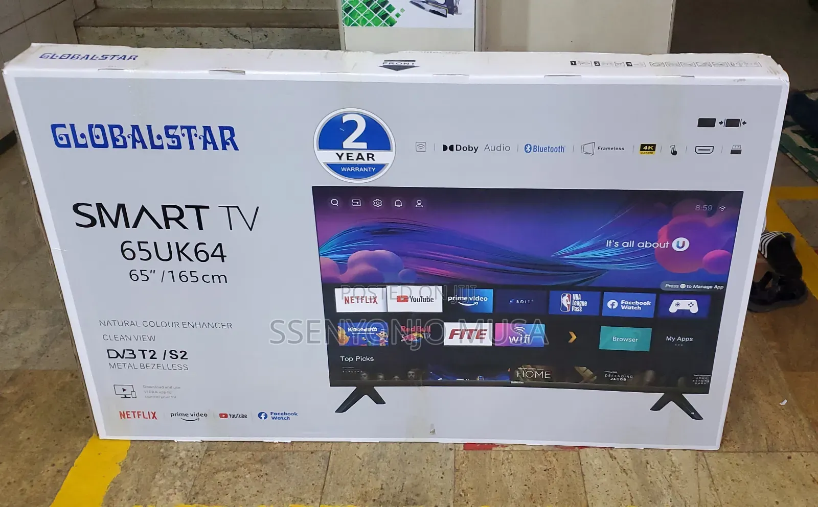 Global Star 65-Inch Uhd Android Smart Tv With Built-in Wi-Fi