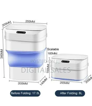 Smart Sensor Folding Trash Can