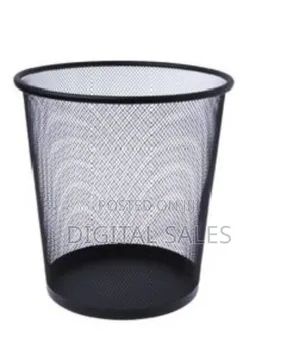 Office Paper Bin/ Dust Bin Mesh-Black
