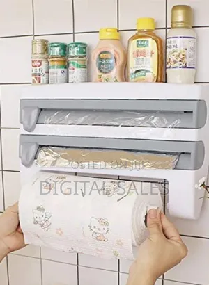 In 1 Cling Film, Paper Towel and Foil Storage Holder