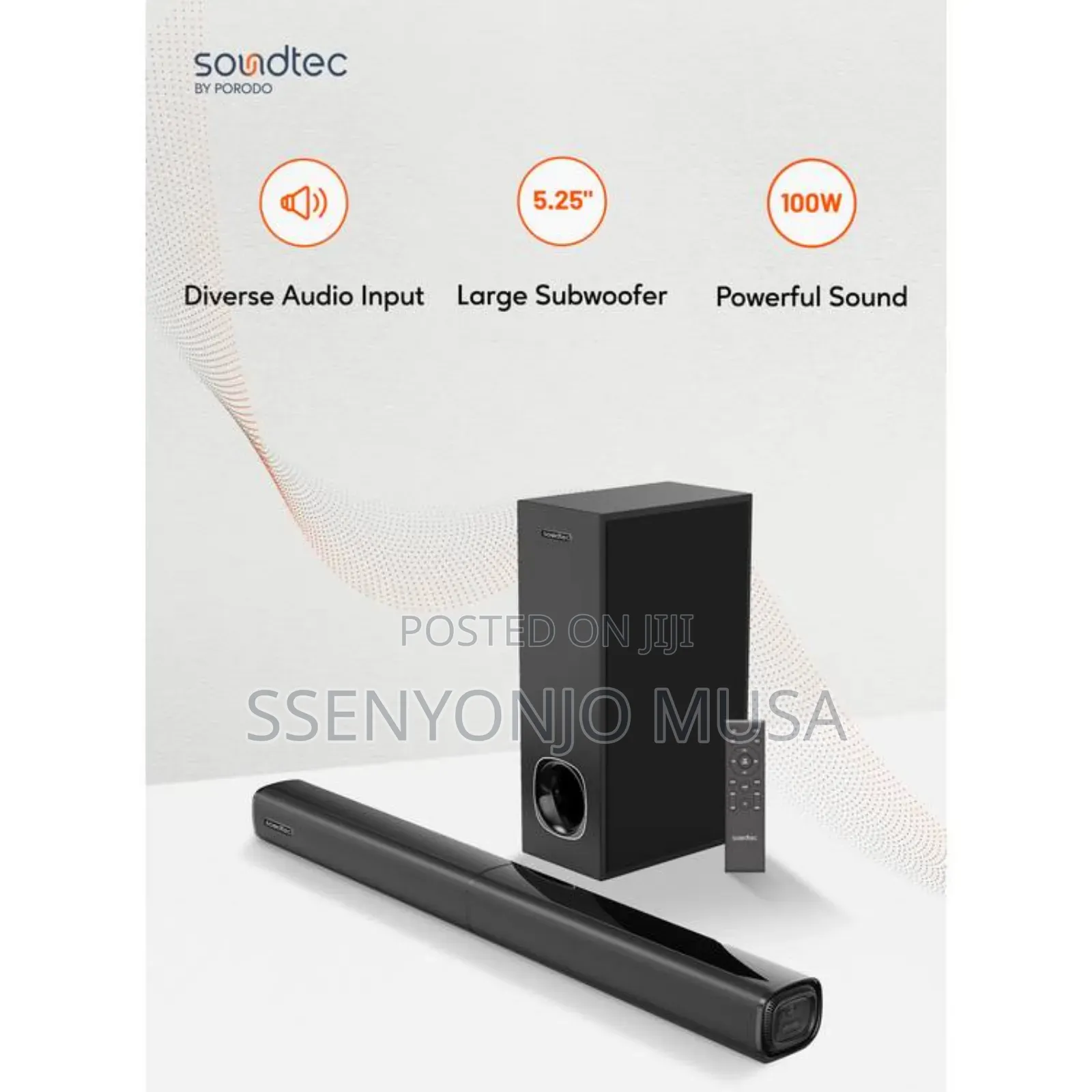 Upgrade Your TV Audio: Porodo Soundtec 2.1CH 100W Bluetooth-