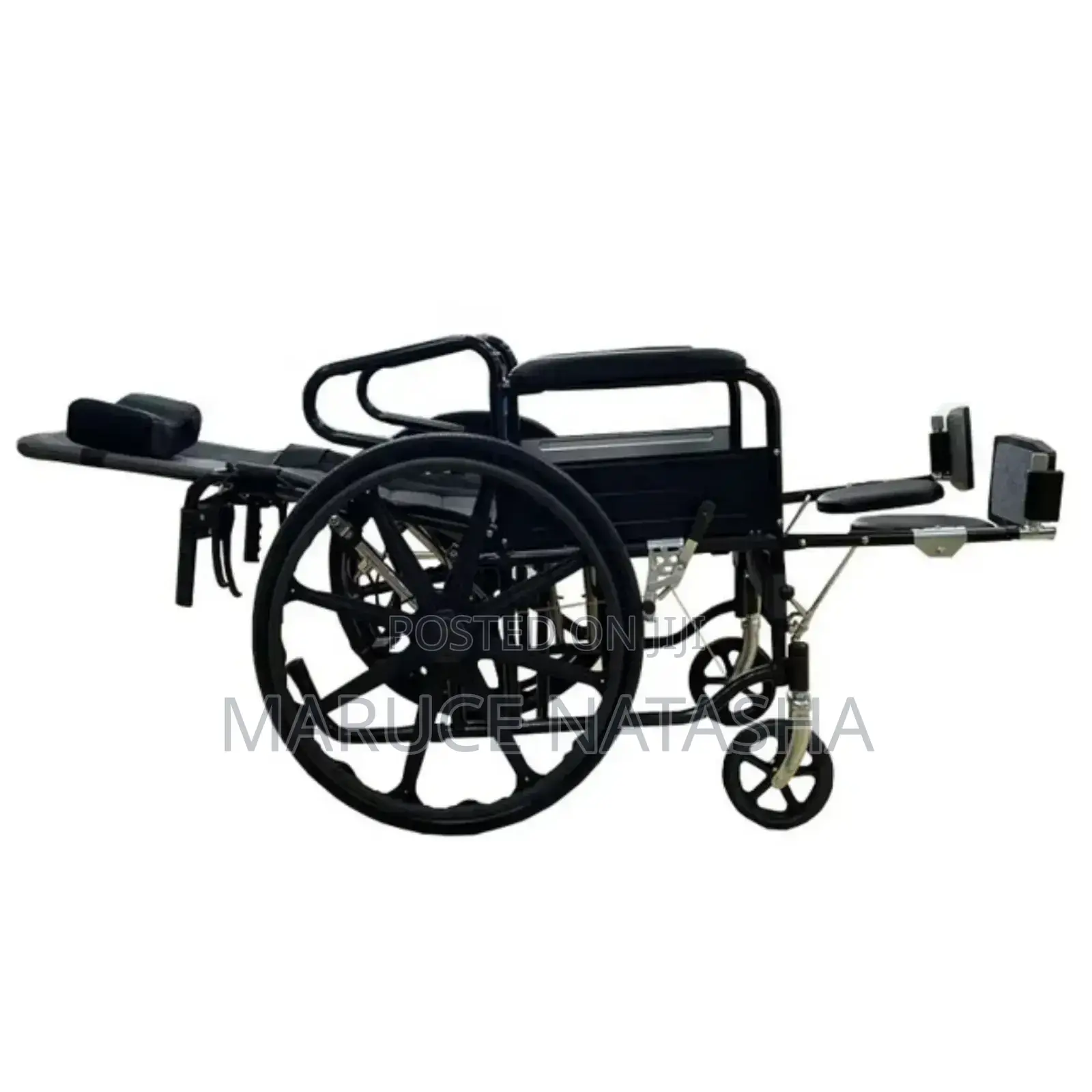 Stainless Steel Reclining Wheelchair With a Poty