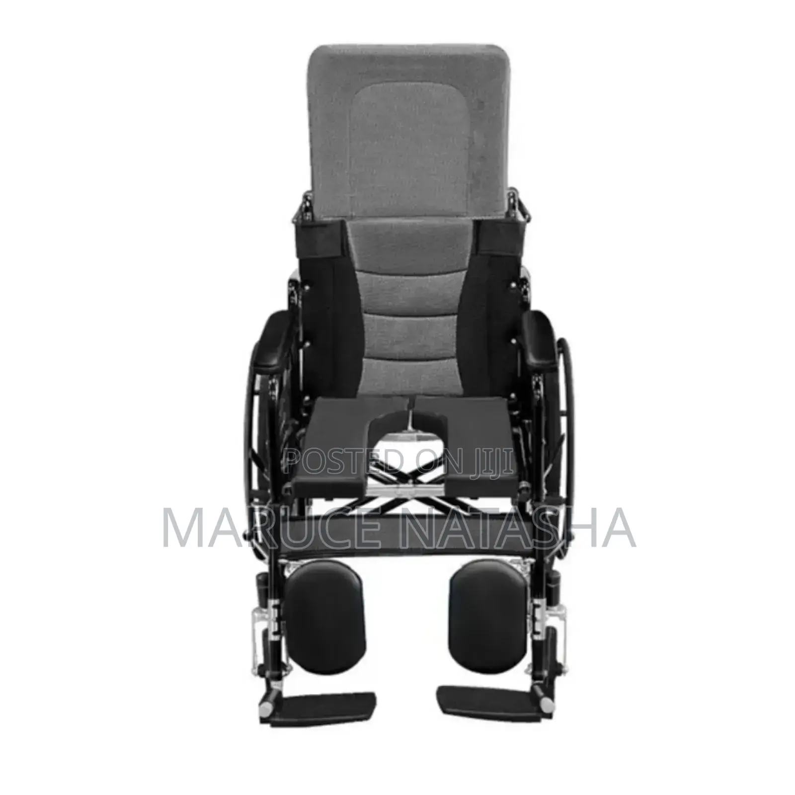 Stainless Steel Reclining Wheelchair With a Poty