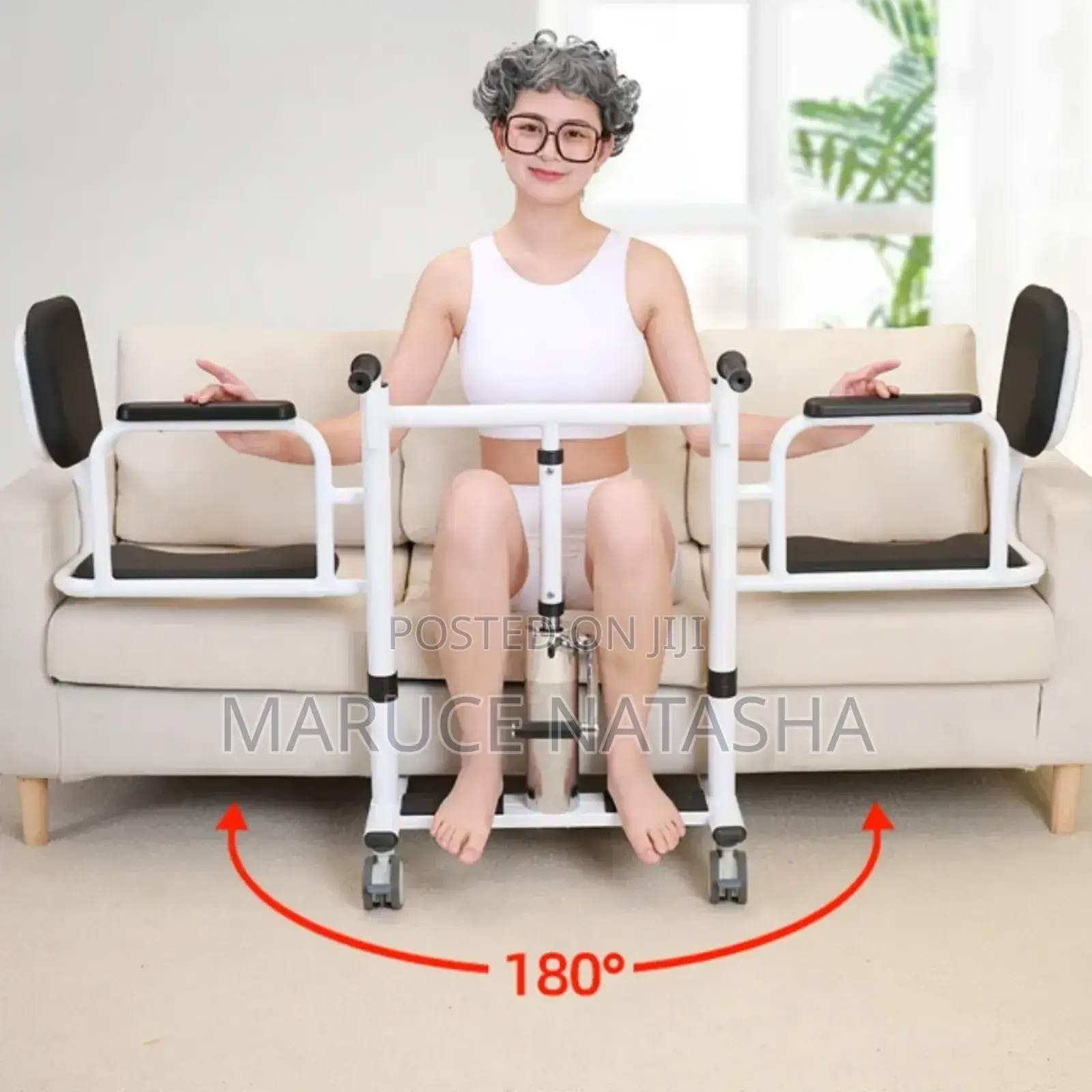 Patient Transfer Lift Chair With Wheels to Carry a Patient
