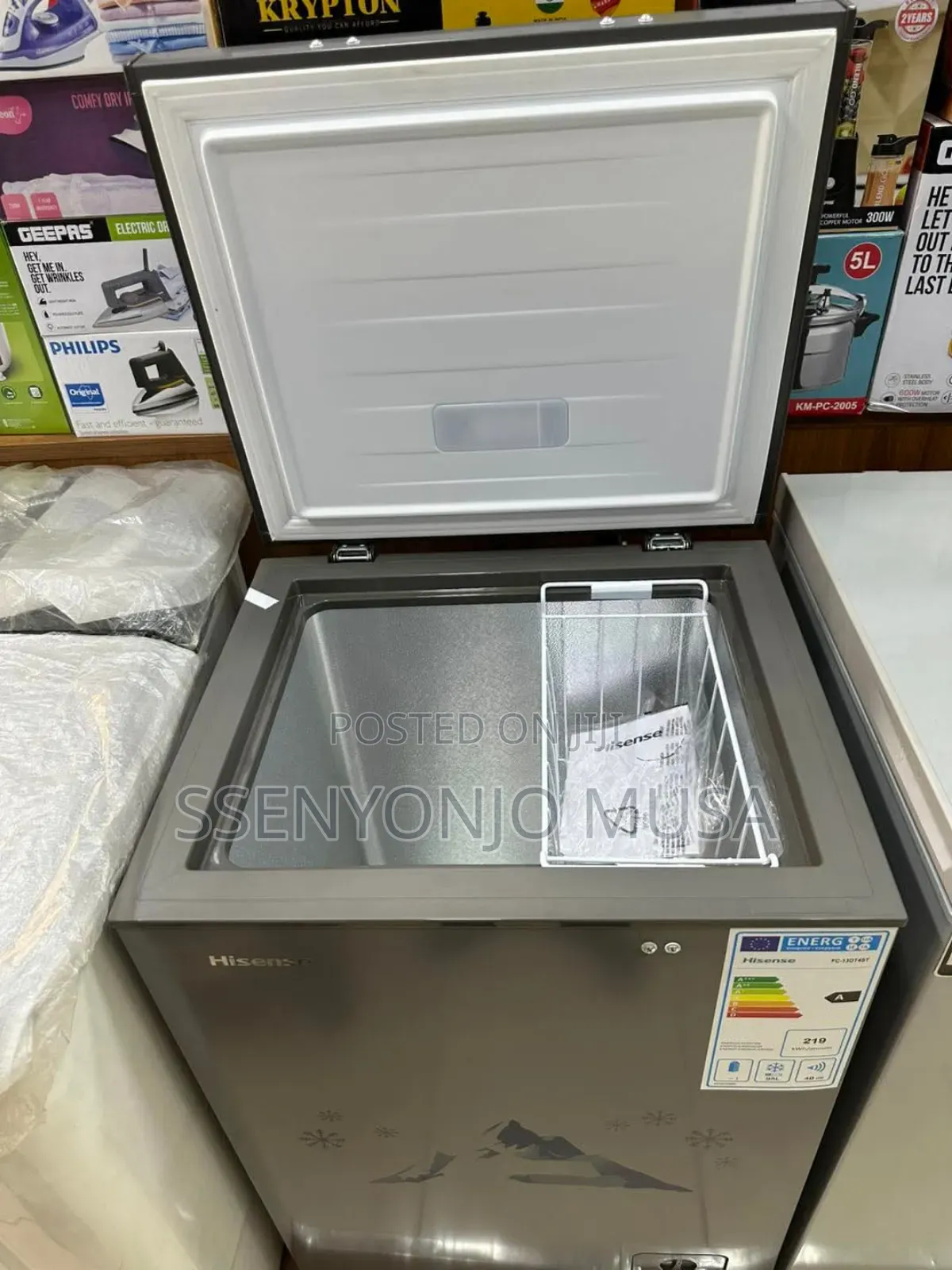 Hisense Fc13dt4st 130l Chest Freezer | Grey |3-Year Warranty